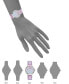 ფოტო #4 პროდუქტის Women's Ombre Lavender and Pink Polyurethane Leather Strap with Steve Madden Logo and Stitching Watch, 36mm