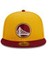Фото #3 товара Men's Yellow, Red Golden State Warriors Fall Leaves 2-Tone 59FIFTY Fitted Hat