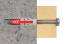 Фото #3 товара fischer DuoPower - Screw & wall plug kit - Brick - Concrete - Plasterboard - Nylon - Grey - Red - 8 mm - 40 mm