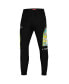 ფოტო #2 პროდუქტის Men's Black Peanuts Snoopy A Friend Jogger Pants