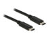 Delock Type-C 2.0 - USB Type-C 2.0 - 1 m - 1 m - USB C - USB C - USB 2.0 - Male/Male - Black