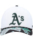 Фото #3 товара Men's White Oakland Athletics Dark Tropic Hitch Snapback Hat