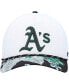 Men's White Oakland Athletics Dark Tropic Hitch Snapback Hat