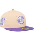 ფოტო #1 პროდუქტის Men's Peach, Purple New York Yankees Subway Series Side Patch 59FIFTY Fitted Hat