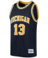 Фото #2 товара Men's Moritz Wagner Navy Michigan Wolverines Alumni Basketball Jersey