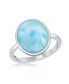 Кольцо Caribbean Treasures Larimar Oval Border