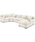 Фото #8 товара Radley 4-Pc. Fabric Chaise Sectional Sofa with Wedge Piece, Created for Macy's