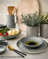 Studio Grey 4 Piece Medium Coupe Plate Set