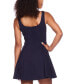 ფოტო #2 პროდუქტის Juniors' Sleeveless Belted Pleated Dress