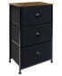 Фото #1 товара 3 Drawer Chest Dresser with Wood Top
