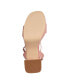 ფოტო #5 პროდუქტის Women's Sadel Block Heel Ankle Strap Dress Sandals