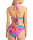 Фото #2 товара Bar Iii Women's Paradise In The Palms Cowl Neck One-Piece Swimsuit Pink Size S