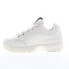 Фото #3 товара Fila Disruptor II Premium 5XM02263-100 Womens White Lifestyle Sneakers Shoes