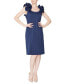 ფოტო #1 პროდუქტის Women's Ruffled-Shoulder Sleeveless Dress