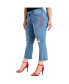 Plus Size Distressed Ankle Jeans