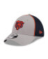 ფოტო #1 პროდუქტის Men's Gray Chicago Bears Pipe 39THIRTY Flex Hat