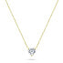 Фото #1 товара Sparkling Gold Plated Heart Necklace NCL53Y