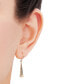 ფოტო #2 პროდუქტის Polished Long Triangle Drop Earrings in 10k Yellow Gold