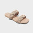 Фото #1 товара Women's Sarafina Woven Two-Band Slide Sandals - A New Day Tan 11