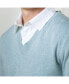 ფოტო #2 პროდუქტის Men's Organic Fine Gauge V-Neck Pullover Sweater