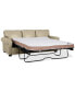 Фото #3 товара Orid 84" Queen Leather Roll Arm Sleeper, Created for Macy's