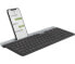 Фото #5 товара Logitech Slim Multi-Device Wireless Keyboard K580 - Full-size (100%) - RF Wireless + Bluetooth - Graphite