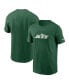 Men's Green New York Jets Primetime Wordmark Essential T-Shirt