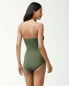Фото #2 товара Tommy Bahama Women's 189229 Pearl V-Front Bandeau One-Piece Swimsuit Size 16