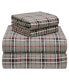 Фото #3 товара Plaid Flannel Sheet Set, Full