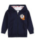 Toddler Navy Detroit Tigers Baseball Full-Zip Hoodie Jacket Синий, 4T - фото #1