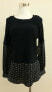 Vince Camuto Woemen's Scoop Neck Layered Long Sleeve Sweater XS