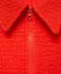 ფოტო #5 პროდუქტის Women's Textured Polo-Neck Dress