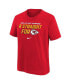 Big Boys Red Kansas City Chiefs Eight-Time AFC West Division Champions T-shirt