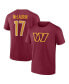 Фото #1 товара Men's Terry McLaurin Burgundy Washington Commanders Player Icon Name and Number T-shirt