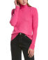 Фото #1 товара Свитер Ainsley Basic Cashmere с воротником-лодочкой 100% кашемир розового цвета для женщин