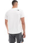 Фото #3 товара The North Face Training 24/7 logo t-shirt in white