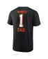 Фото #2 товара Men's Black Cincinnati Bengals 1 Dad T-Shirt