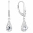 Серьги Evolution Group Zirconia Whisper silver, clear - фото #1