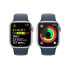 Apple Watch Series 9 Aluminium Silber"Silber 41 mm M/L (150-200 mm Umfang) Sturmblau GPS + Cellular