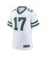 Фото #3 товара Men's Garrett Wilson White New York Jets Legacy Player Game Jersey