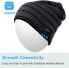 Фото #3 товара Мужская шапка синяя трикотажная Rotibox Bluetooth Beanie Hat Wireless Headphone for Outdoor Sports Xmas Gifts