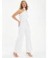 ფოტო #3 პროდუქტის Women's Asymmetrical Palazzo Jumpsuit