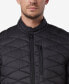 Фото #4 товара Men's Racer Style Quilted Packable Jacket
