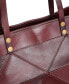 ფოტო #30 პროდუქტის Women's Genuine Leather Prism Tote Bag