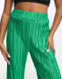 I Saw It First Petite plisse trouser in green