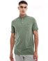 Polo Ralph Lauren icon logo pocket washed jersey polo classic oversized fit in mid green