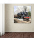 Фото #3 товара The Macneil Studio 'Steam train Square' Canvas Art - 18" x 18" x 2"