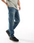 Фото #1 товара ASOS DESIGN straight fit jeans in mid wash blue