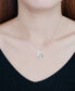 Mother & Child Infinity Pendant Necklace in Sterling Silver, 16" + 2" extender, Created for Macy's