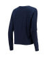 ფოტო #3 პროდუქტის Women's Navy Auburn Tigers Vault Cropped Long Sleeve T-shirt